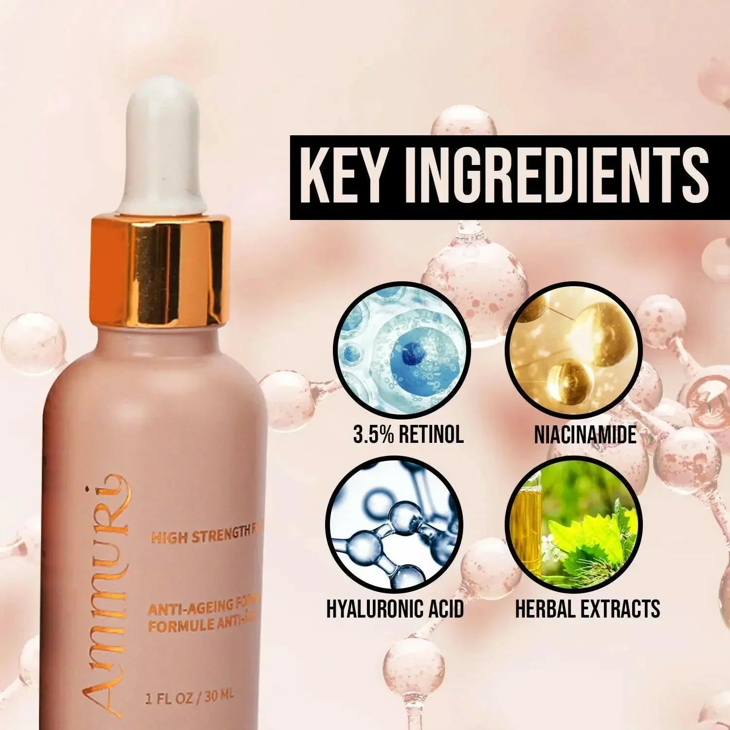 Ammuri Skincare High Strength Retinol Serum - Anti - Aging - Herbalshire Handmade Herbal Products