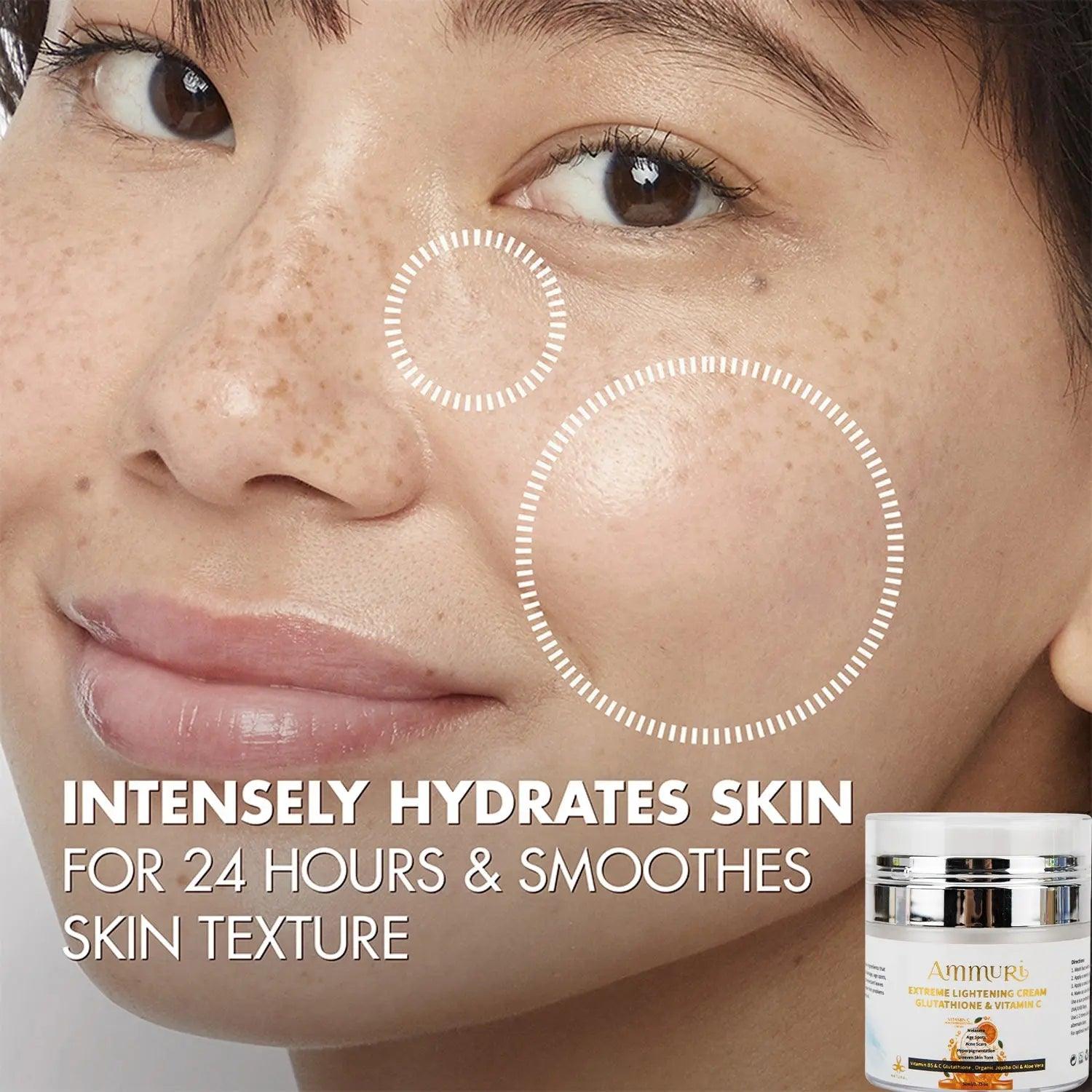 Ammuri Skincare Lightening Cream with Vitamin C & Glutathione - Herbalshire Handmade Herbal Products