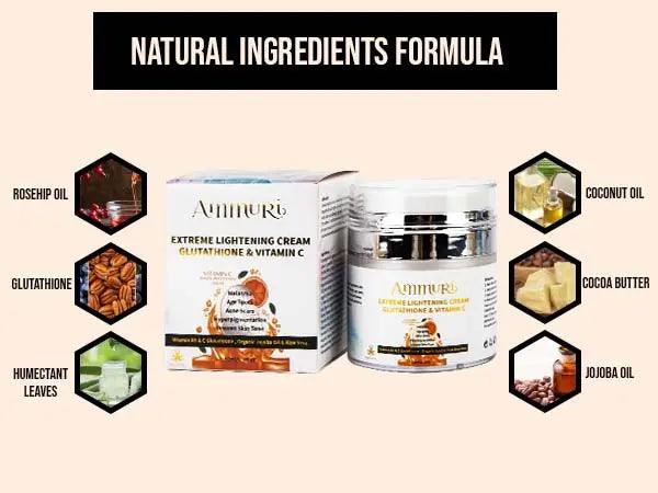 Ammuri Skincare Lightening Cream with Vitamin C & Glutathione - Herbalshire Handmade Herbal Products