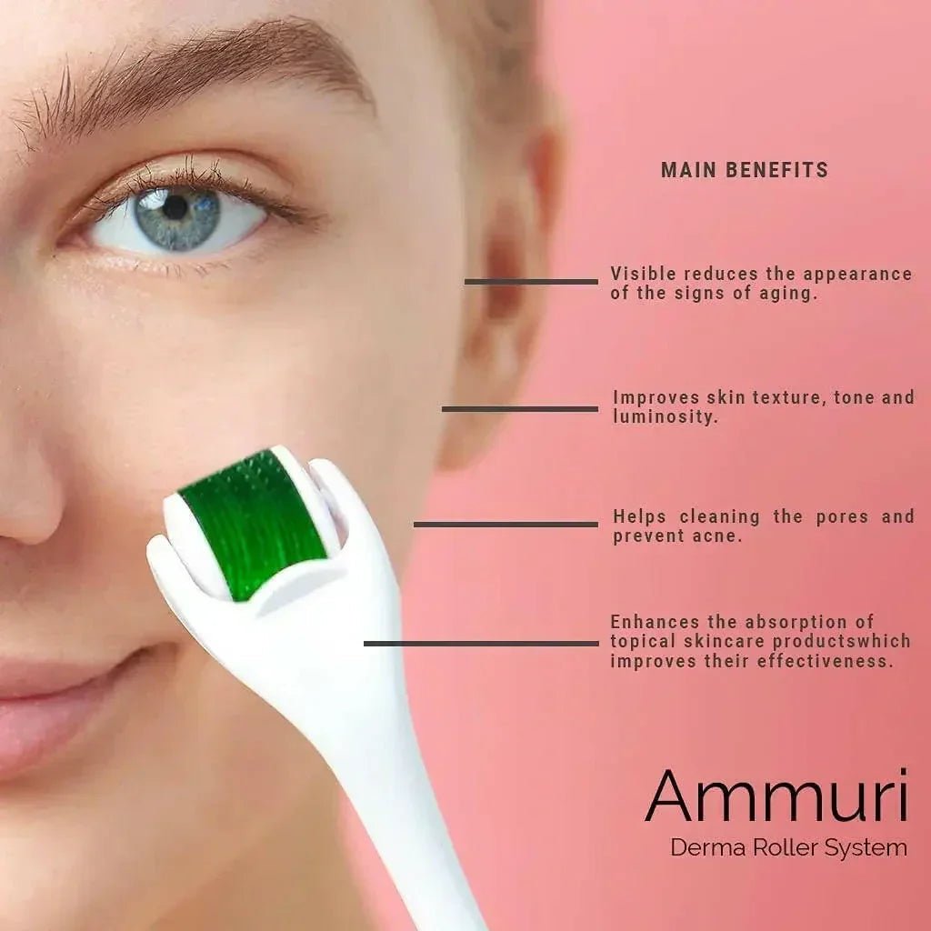 Ammuri Skincare Micro Needle Derma Roller System - Herbalshire Handmade Herbal Products