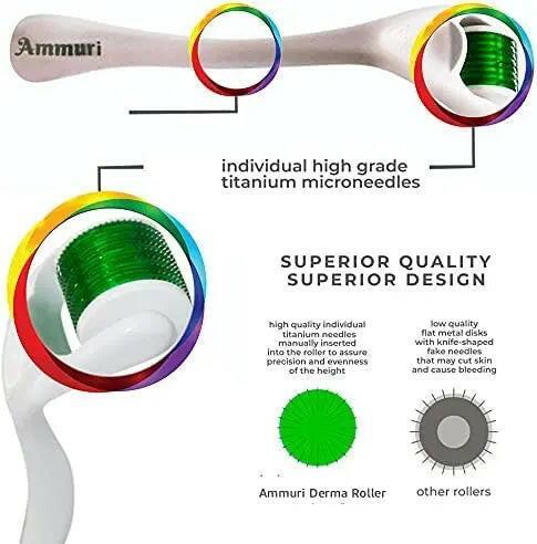 Ammuri Skincare Micro Needle Derma Roller System - Herbalshire Handmade Herbal Products