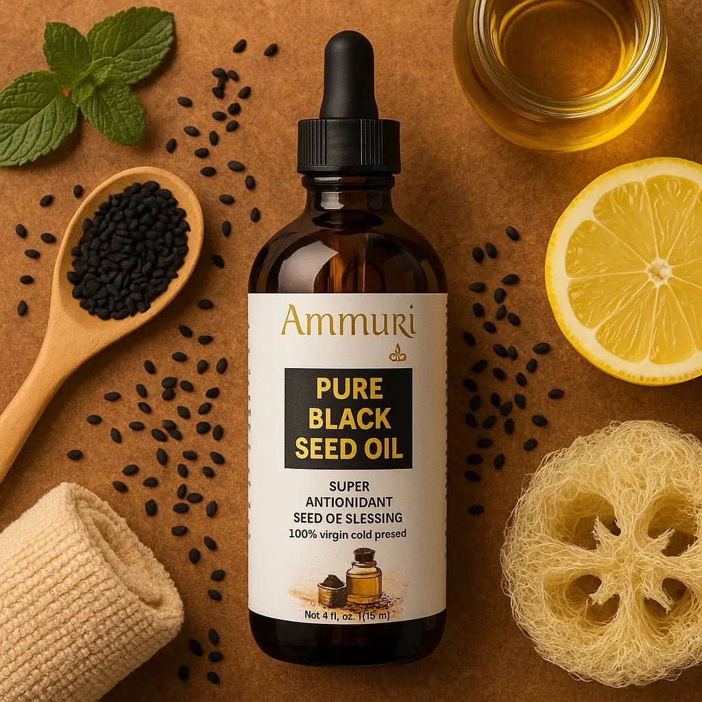 Ammuri Skincare Pure Black Seed Oil Cold Pressed - Herbalshire Handmade Herbal Products