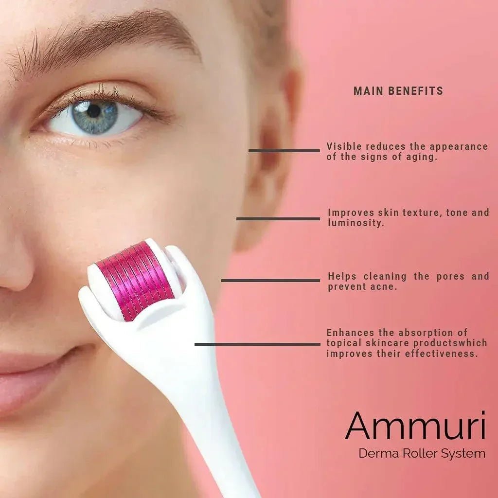 Ammuri Skincare Titanium Derma Roller System - Herbalshire Handmade Herbal Products