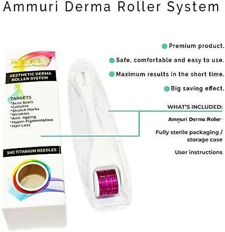 Ammuri Skincare Titanium Derma Roller System - Herbalshire Handmade Herbal Products