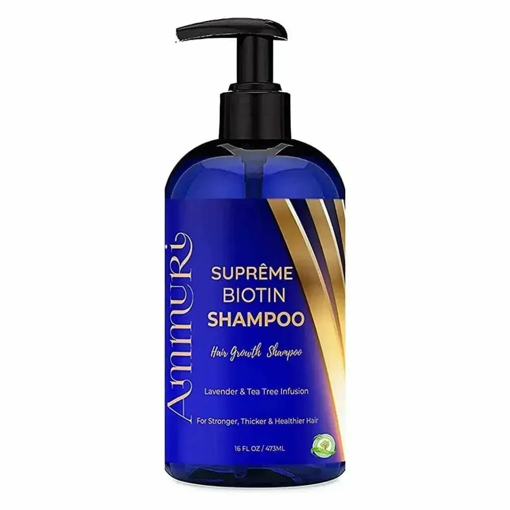 Ammuri Supreme Biotin Shampoo – Daily Hair Care for Thicker - Looking Hair (473ml) - Herbalshire Handmade Herbal Products