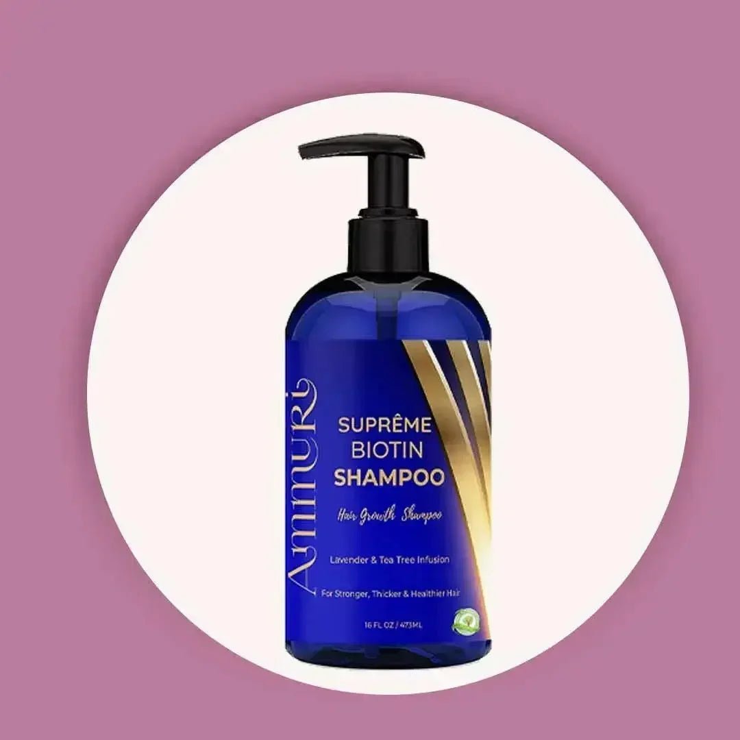 Ammuri Supreme Biotin Shampoo – Daily Hair Care for Thicker - Looking Hair (473ml) - Herbalshire Handmade Herbal Products