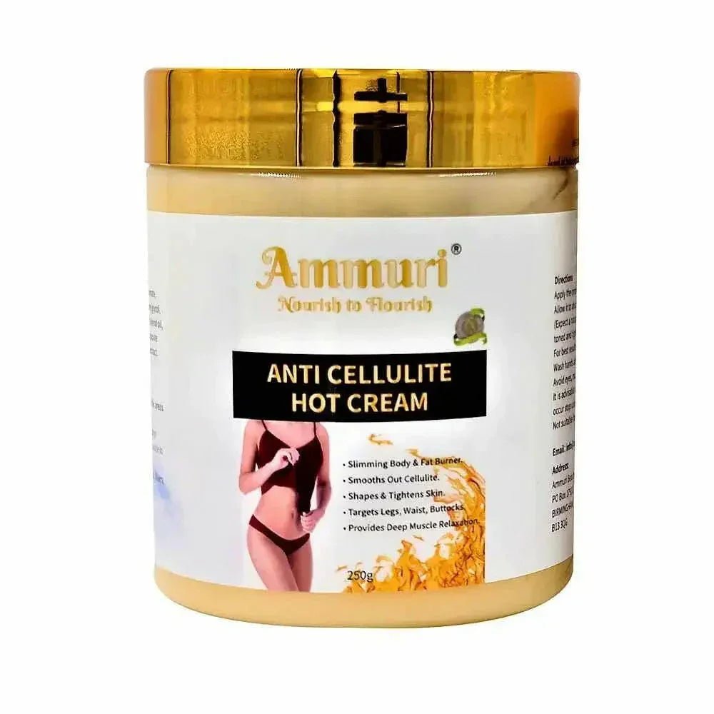 Ammuri Toning & Firming Body Cream – Targets Appearance of Cellulite & Stretch Marks (250g) - Herbalshire Handmade Herbal Products
