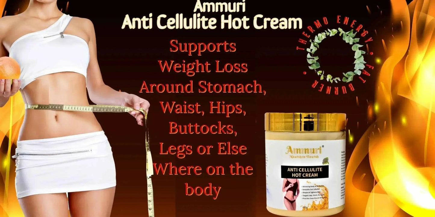 Ammuri Toning & Firming Body Cream – Targets Appearance of Cellulite & Stretch Marks (250g) - Herbalshire Handmade Herbal Products