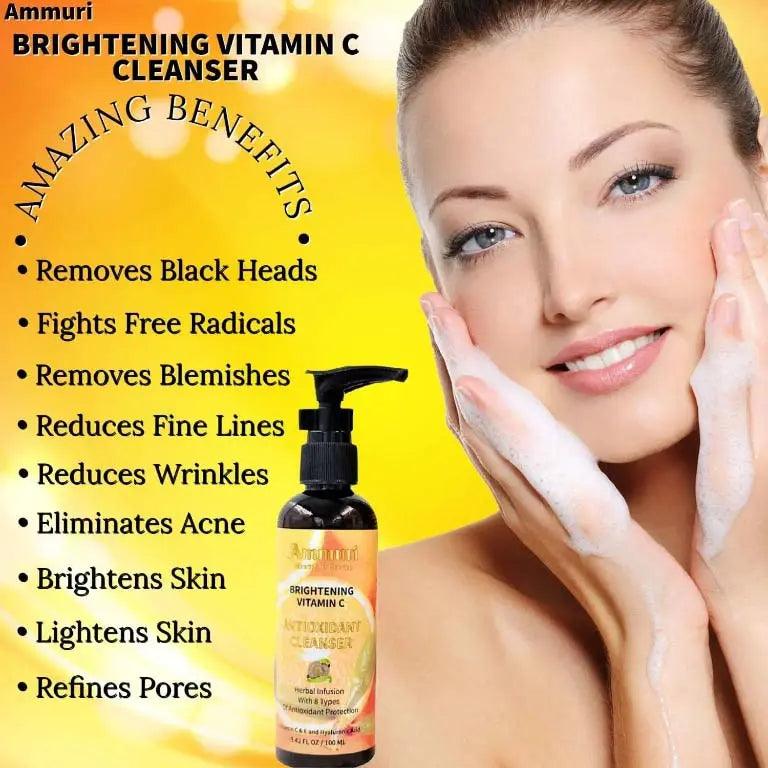 Ammuri Vitamin C Antioxidant Cleanser for Radiant Skin - Herbalshire Handmade Herbal Products