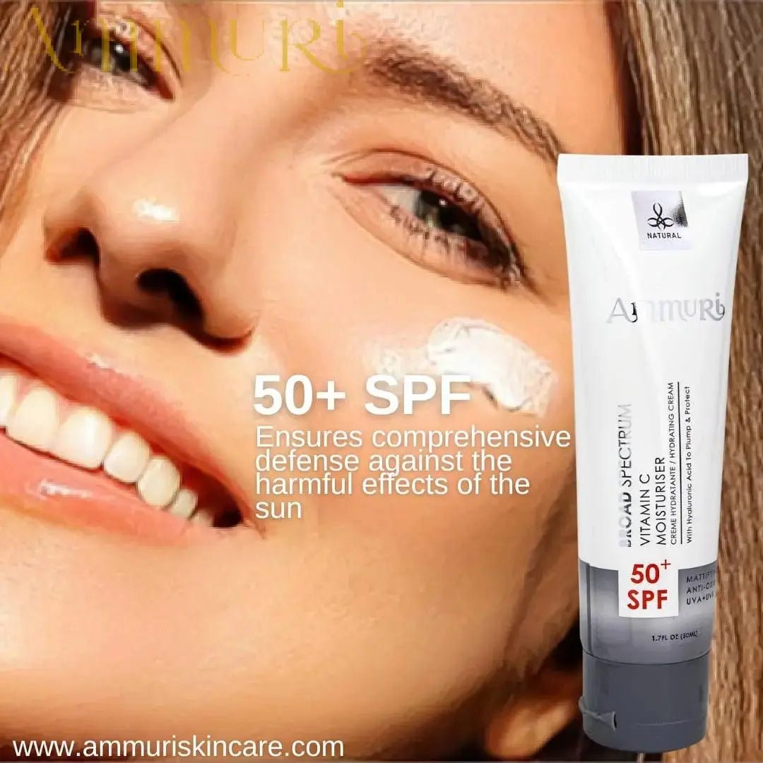 Ammuri Vitamin C Day Cream SPF50 – Brightening Moisturizer - Herbalshire Handmade Herbal Products