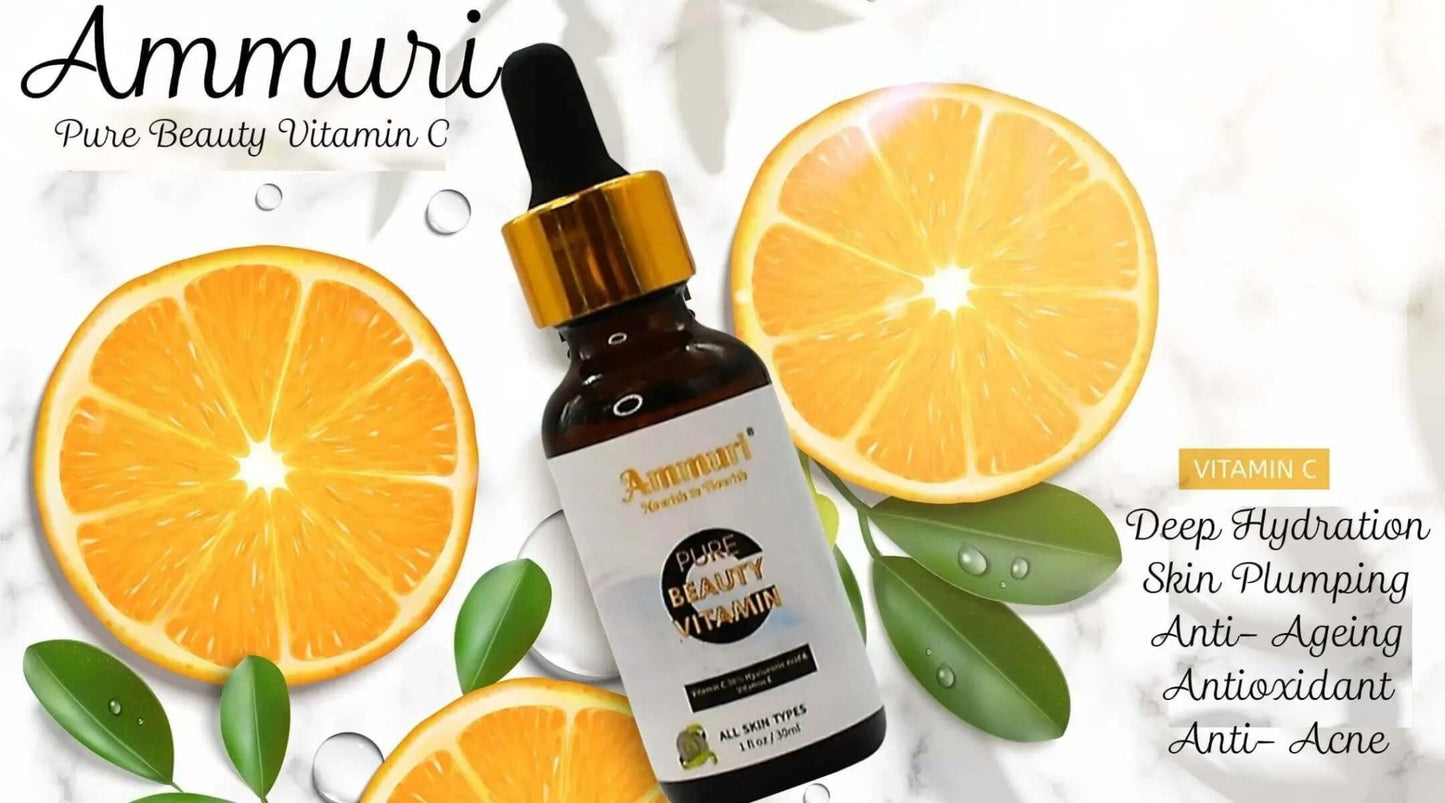 Ammuri Vitamin C Serum - Powerful Anti - Aging Skincare Seal - Herbalshire Handmade Herbal Products