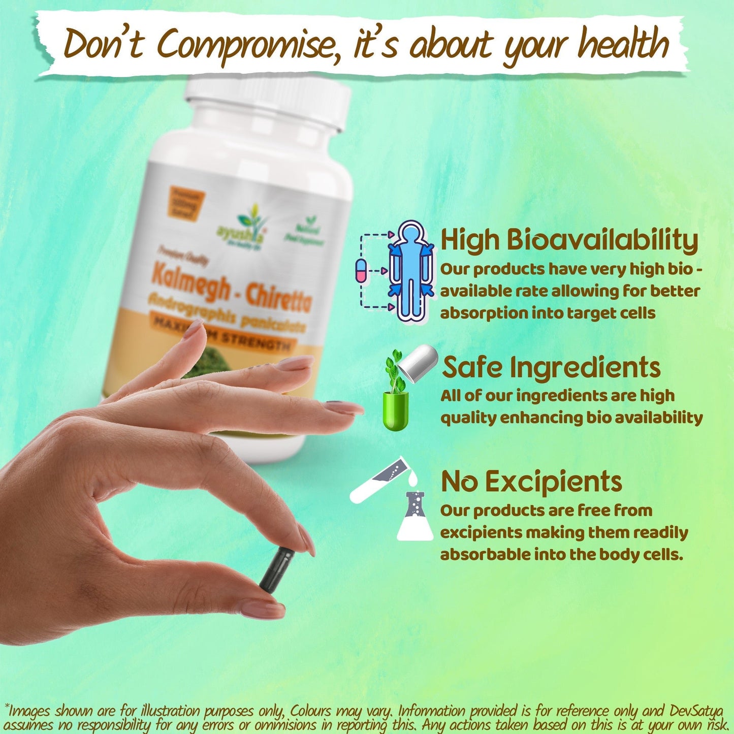 Andrographis Kalmegh Chirata Capsule - Herbalshire Handmade Herbal Products
