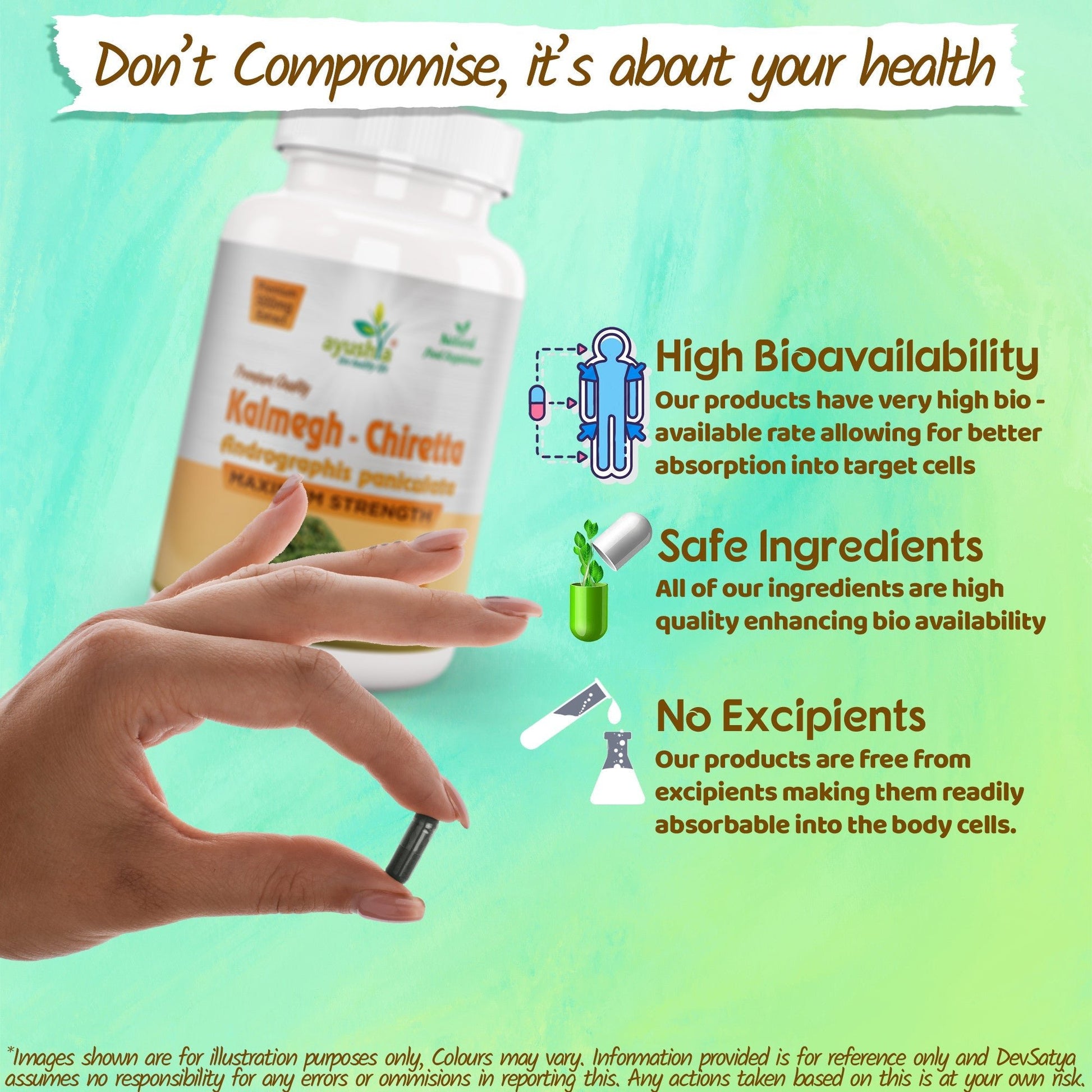 Andrographis Kalmegh Chirata Capsule - Herbalshire Handmade Herbal Products