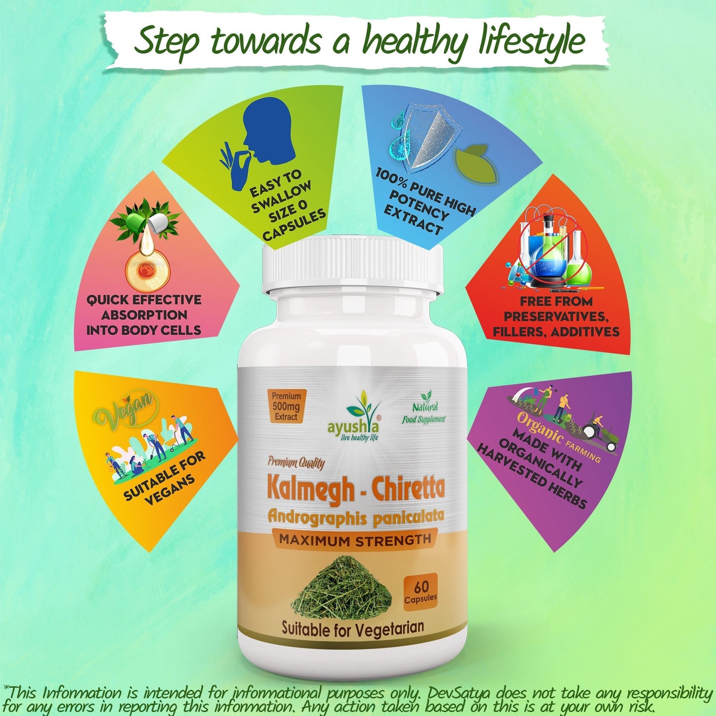 Andrographis Kalmegh Chirata Capsule - Herbalshire Handmade Herbal Products