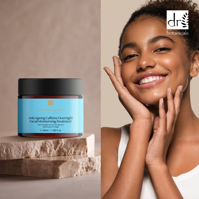 Anti - Ageing Caffeine Overnight Facial Moisturising Treatment 50ml - Herbalshire Handmade Herbal Products