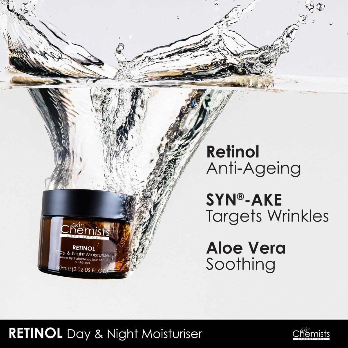 Anti - Ageing Retinol Night Moisturiser with SYN® - AKE 60ml - Herbalshire Handmade Herbal Products