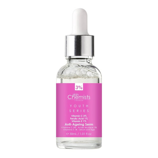 Anti - Ageing Serum Vitamin C 3%, Ferulic Acid 1%, Vitamin E 1% 30ml - Herbalshire Handmade Herbal Products