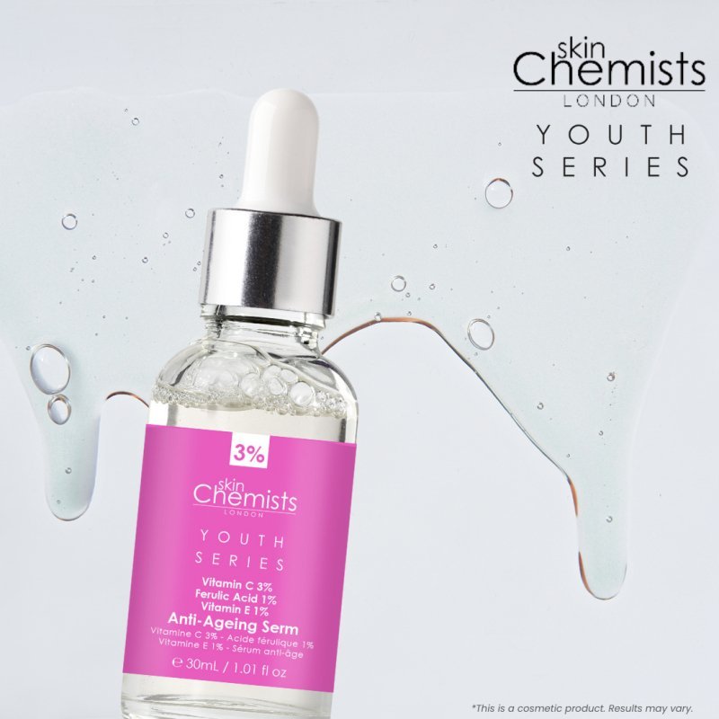 Anti - Ageing Serum Vitamin C 3%, Ferulic Acid 1%, Vitamin E 1% 30ml - Herbalshire Handmade Herbal Products
