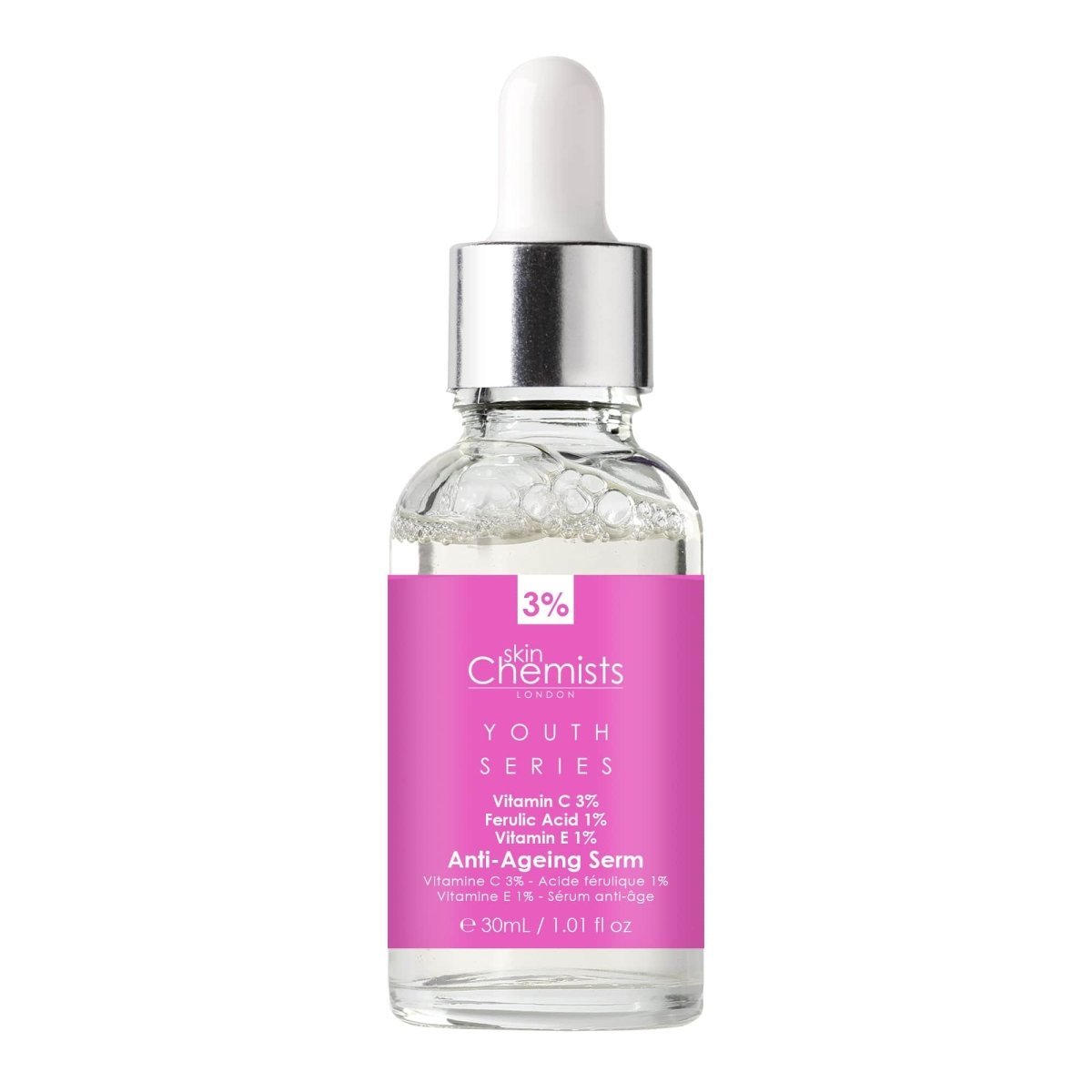 Anti - Ageing Serum Vitamin C 3%, Ferulic Acid 1%, Vitamin E 1% 30ml - Herbalshire Handmade Herbal Products