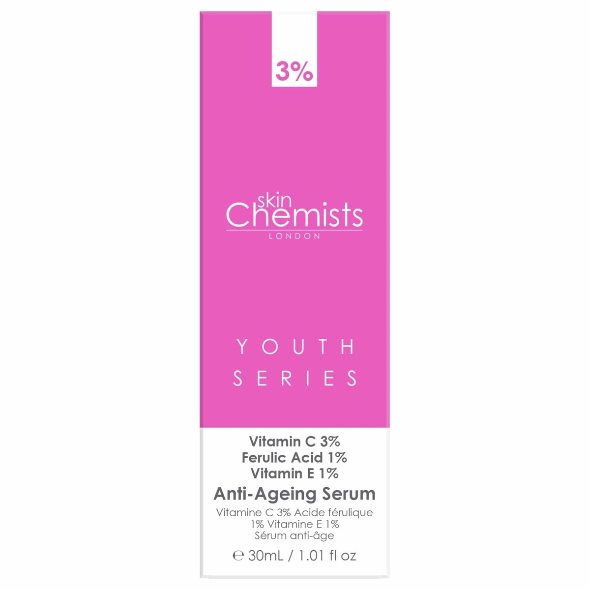 Anti - Ageing Serum Vitamin C 3%, Ferulic Acid 1%, Vitamin E 1% 30ml - Herbalshire Handmade Herbal Products