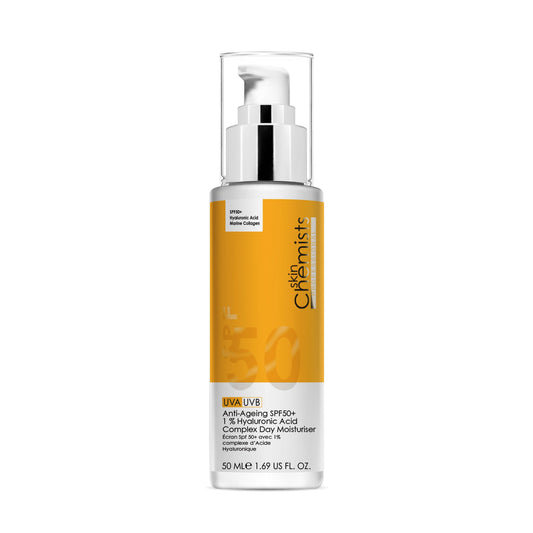 Anti - Ageing SPF50+ 1 % Hyaluronic Acid Complex Day Moisturiser - Herbalshire Handmade Herbal Products