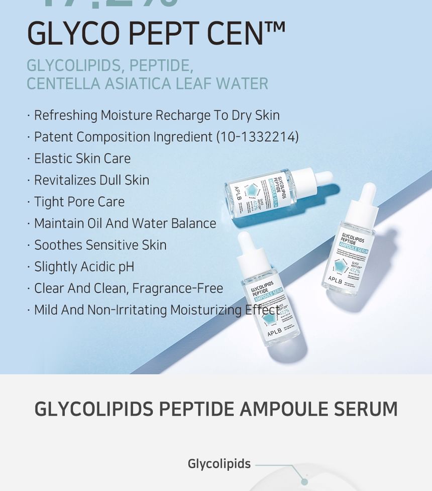 APLB Glycolipids Peptide Ampoule Serum 40ml - Herbalshire Handmade Herbal Products