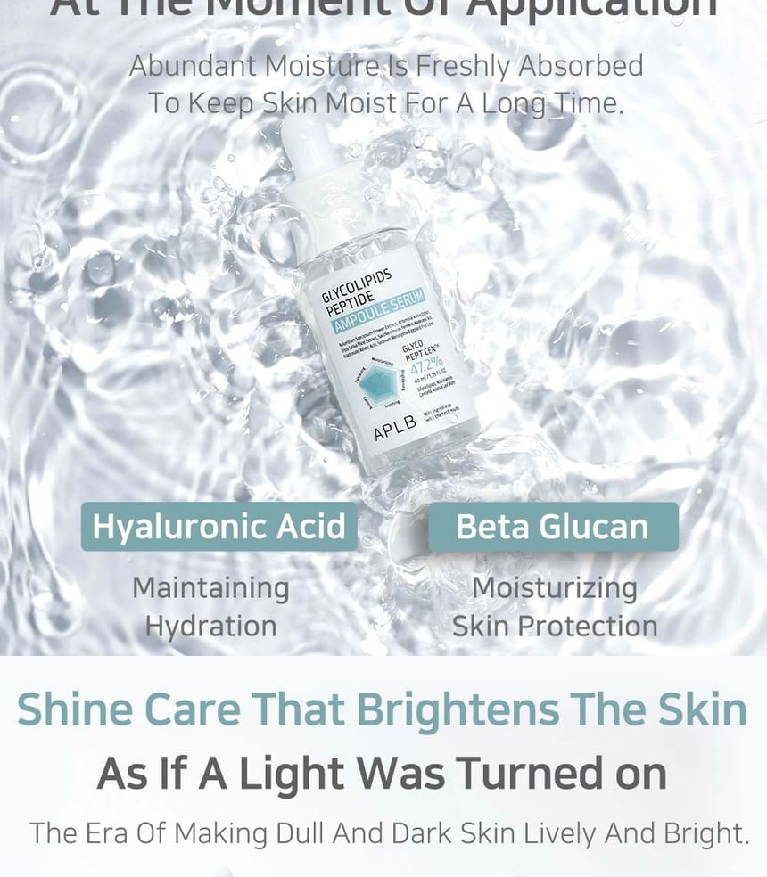 APLB Glycolipids Peptide Ampoule Serum 40ml - Herbalshire Handmade Herbal Products