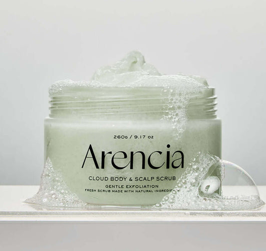 Arencia Fresh Cloud Body & Scalp Scrub - 260g - Herbalshire Handmade Herbal Products