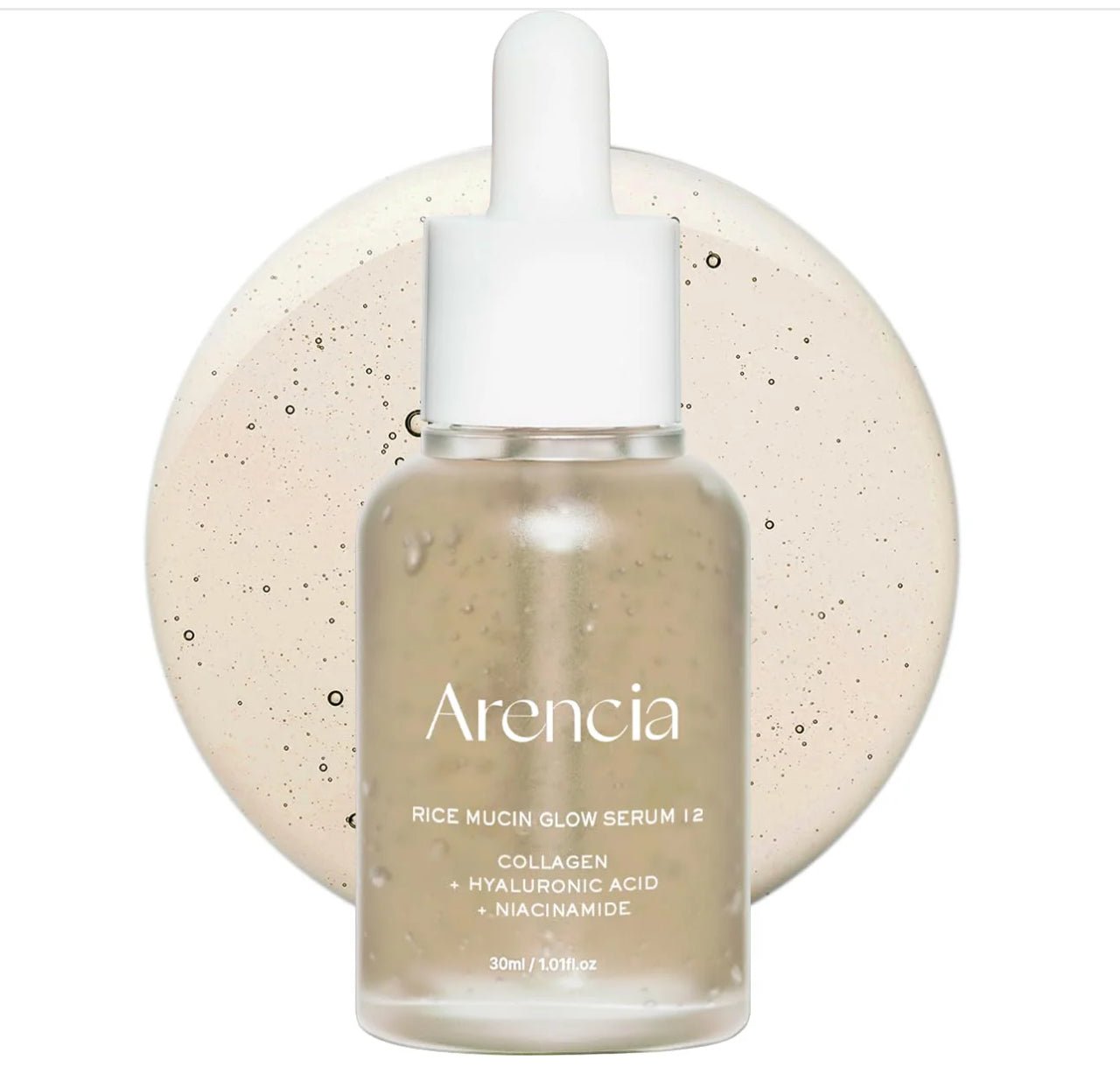 Arencia Serum 30ml - Niacinamide 8% Collagen & Peptide Formula - Herbalshire Handmade Herbal Products