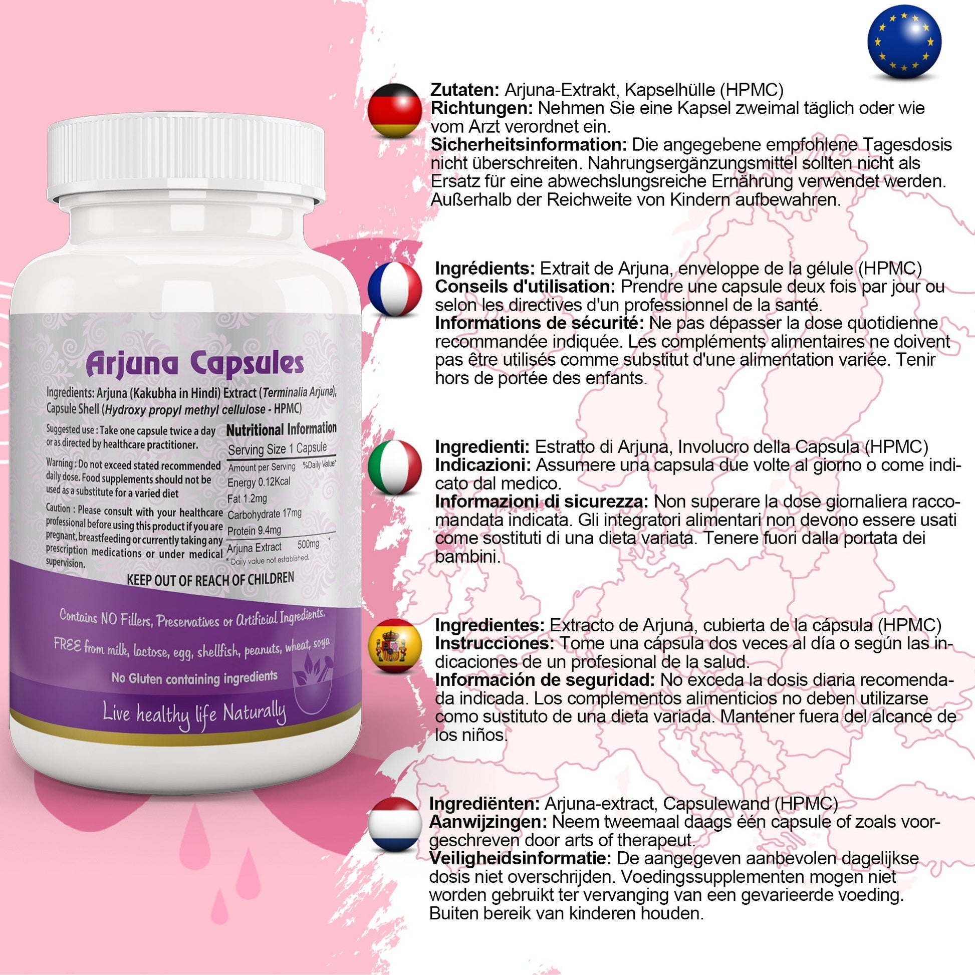 Arjuna Capsule - Herbalshire Handmade Herbal Products