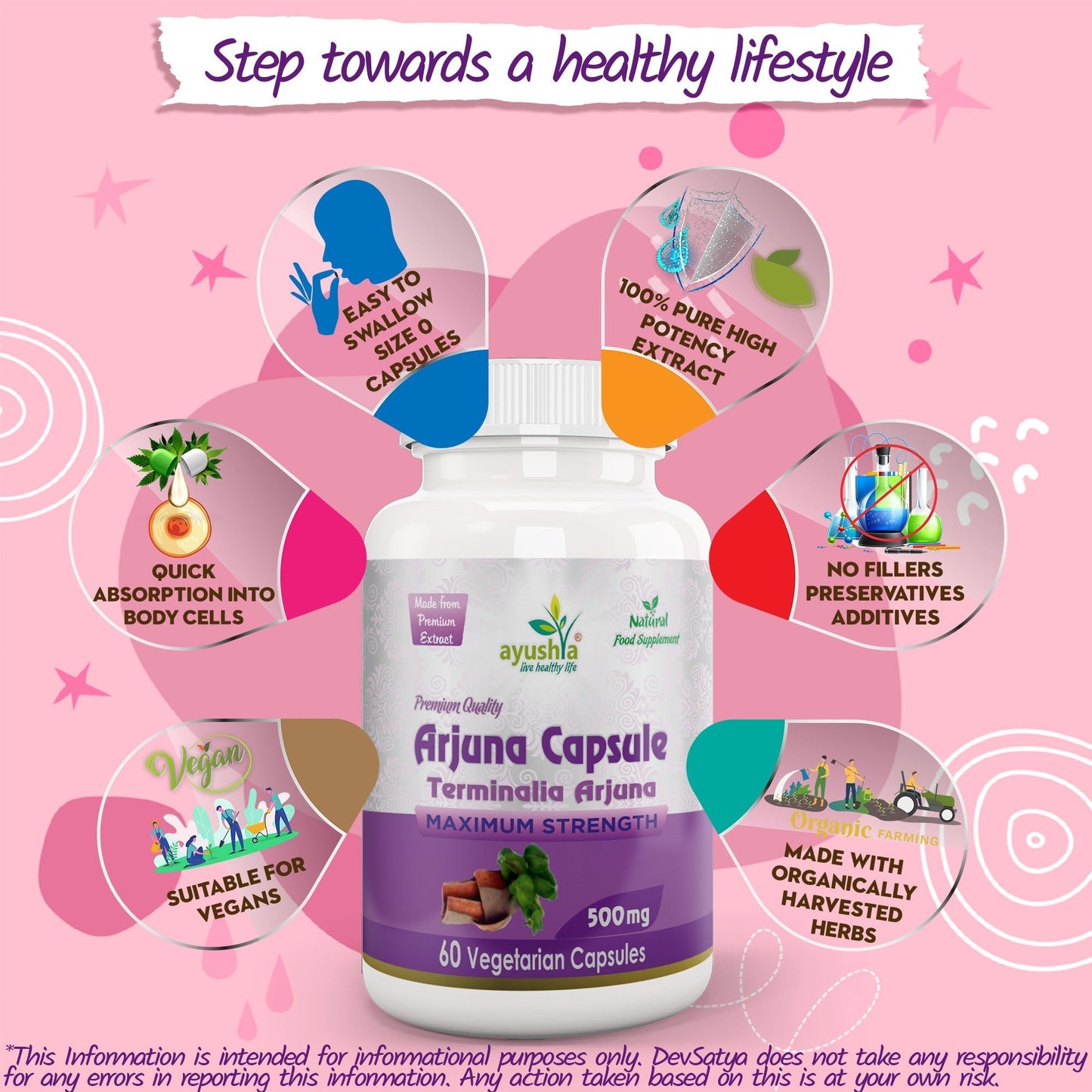 Arjuna Capsule - Herbalshire Handmade Herbal Products