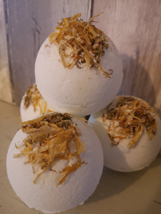 Aromatherapy Bath Bomb "Calming & Restful" - Herbalshire Handmade Herbal Products