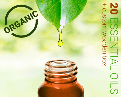 Aromatherapy Kit - 20 Organic Essential Oils - Herbalshire Handmade Herbal Products