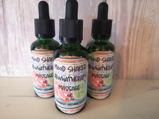 Aromatherapy massage oil Mood Shaker - Herbalshire Handmade Herbal Products