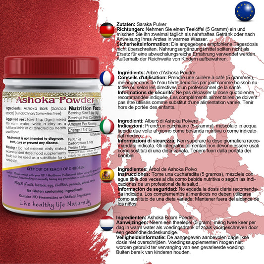 Ashoka Powder - Herbalshire Handmade Herbal Products