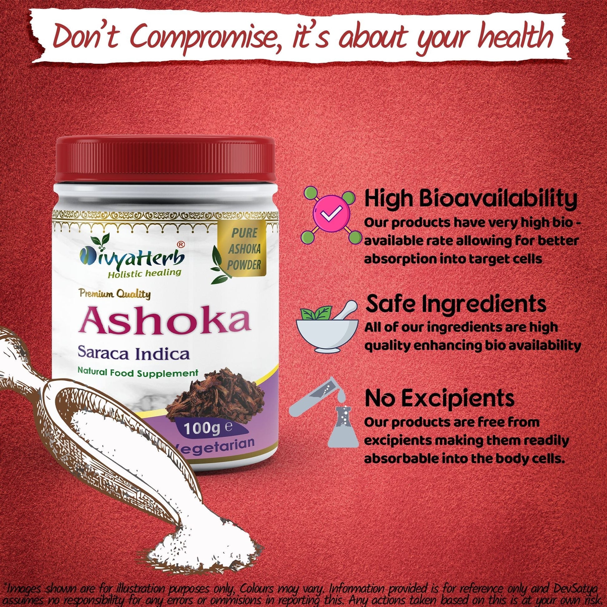 Ashoka Powder - Herbalshire Handmade Herbal Products