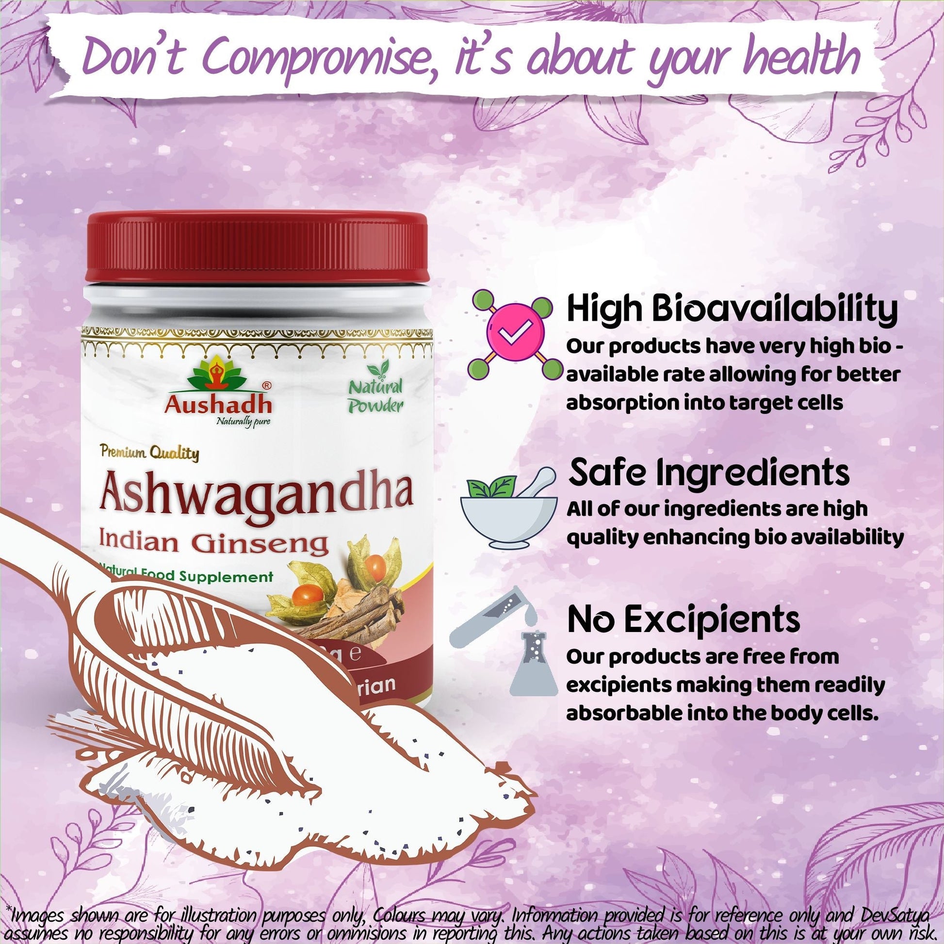 Ashwagandha Powder - Herbalshire Handmade Herbal Products