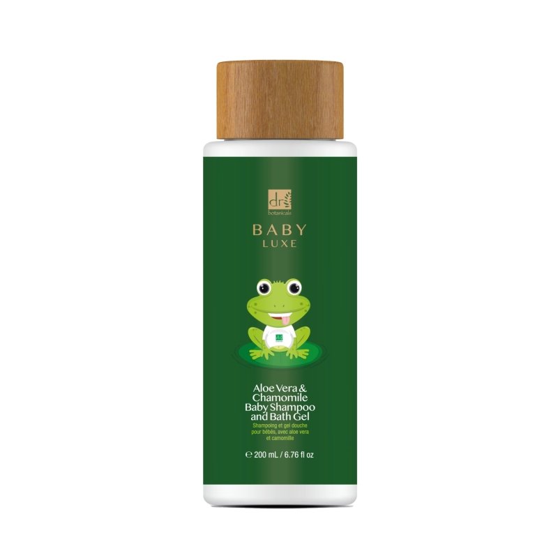 Baby Lux Aloe Vera & Chamomile Baby Shampoo & Bath Gel 200ml - Herbalshire Handmade Herbal Products