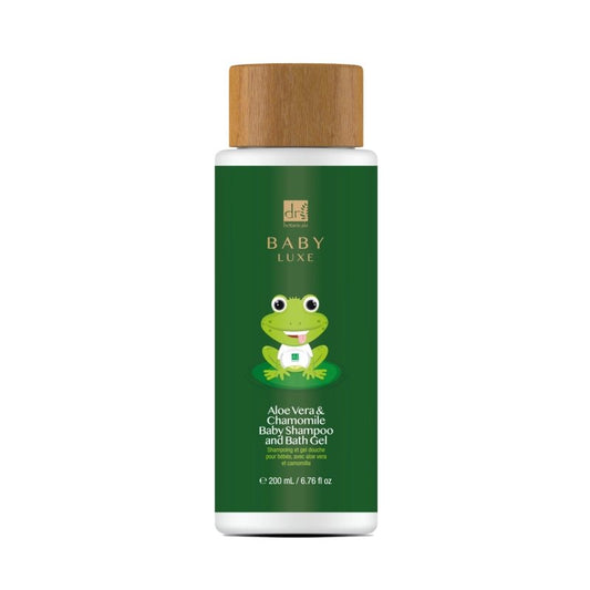 Baby Lux Aloe Vera & Chamomile Baby Shampoo & Bath Gel 200ml - Herbalshire Handmade Herbal Products