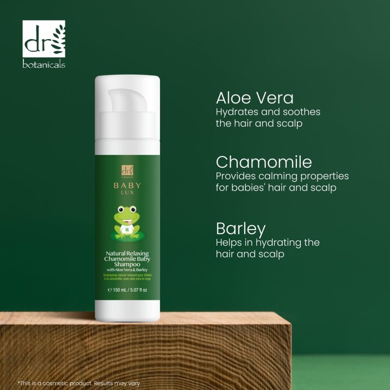 Baby Lux Natural Relaxing Chamomile Baby Shampoo 150ml - Herbalshire Handmade Herbal Products