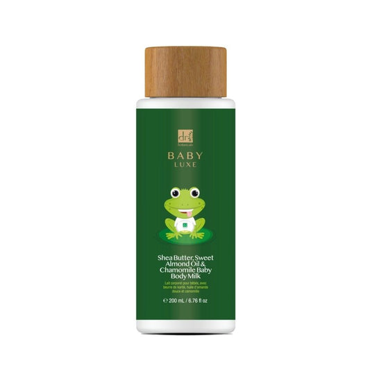 Baby Lux Sweet Almond Oil & Chamomile Baby Body Milk 200ml - Herbalshire Handmade Herbal Products