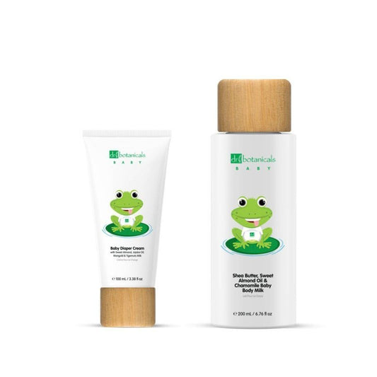 Baby Sweet Almond Oil Diaper Cream & Body Milk Kit - Herbalshire Handmade Herbal Products