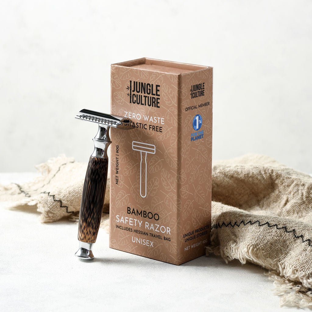 Bamboo Safety Razor | Reusable Bamboo Razor - Herbalshire Handmade Herbal Products