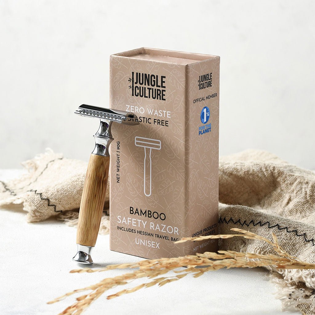 Bamboo Safety Razor | Reusable Bamboo Razor - Herbalshire Handmade Herbal Products