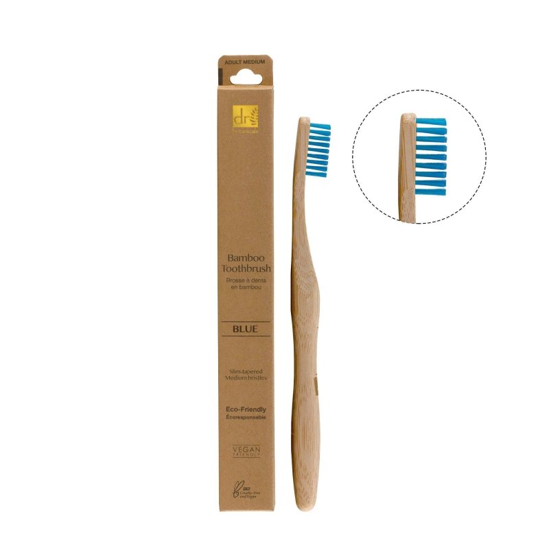 Bamboo Toothbrush Blue - Herbalshire Handmade Herbal Products