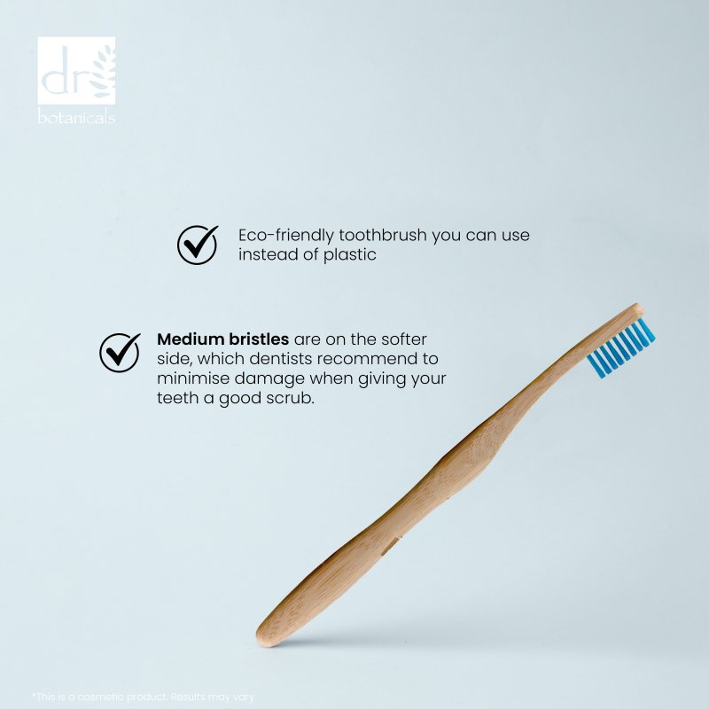 Bamboo Toothbrush Blue - Herbalshire Handmade Herbal Products