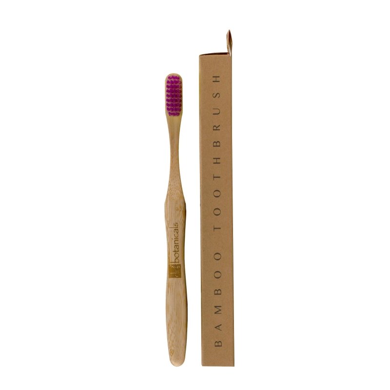 Bamboo Toothbrush Purple - Herbalshire Handmade Herbal Products