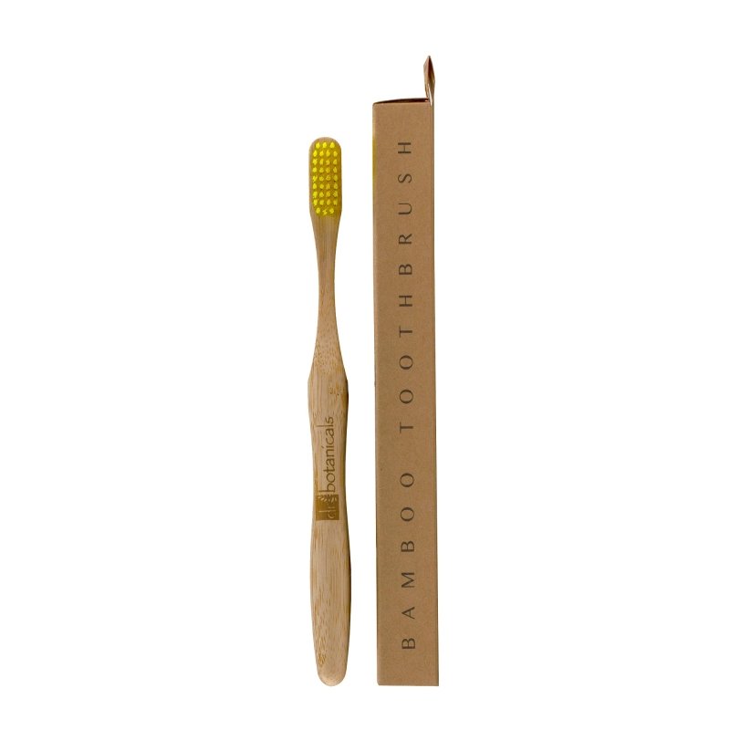 Bamboo Toothbrush Yellow - Herbalshire Handmade Herbal Products