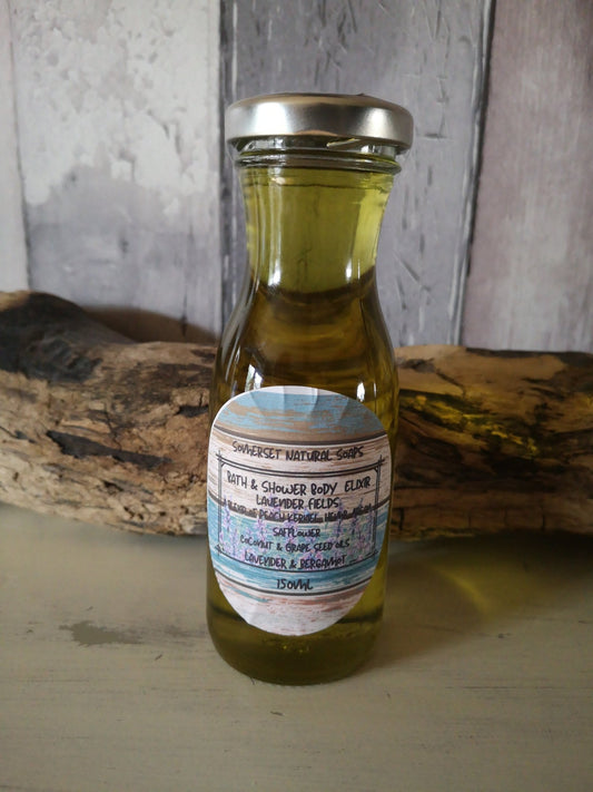 Bath & Shower Elixir Lavender fields - Herbalshire Handmade Herbal Products