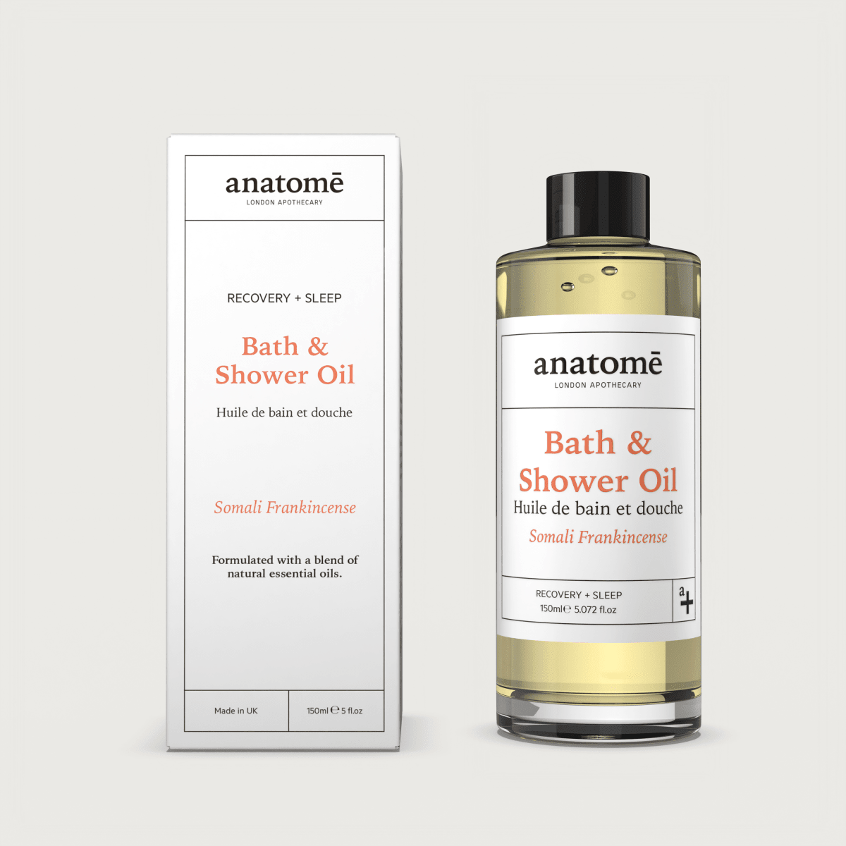 Bath & Shower Oil Somali Frankincense - Herbalshire Handmade Herbal Products